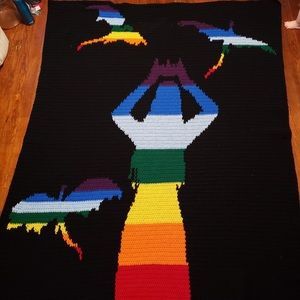 Khaleesi with Dragons Crochet Blanket